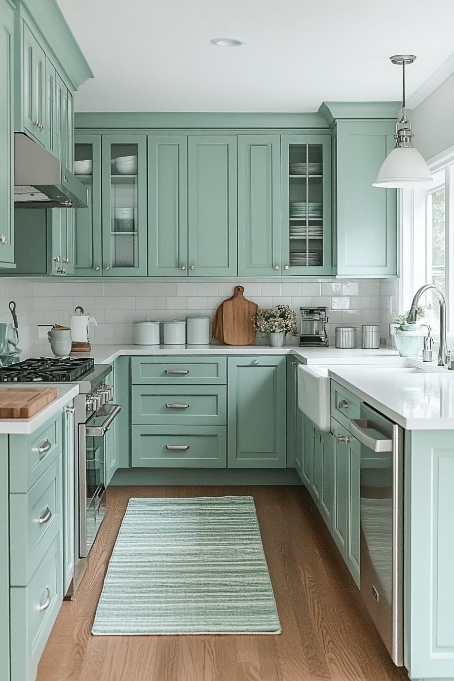 monochromatic kitchen