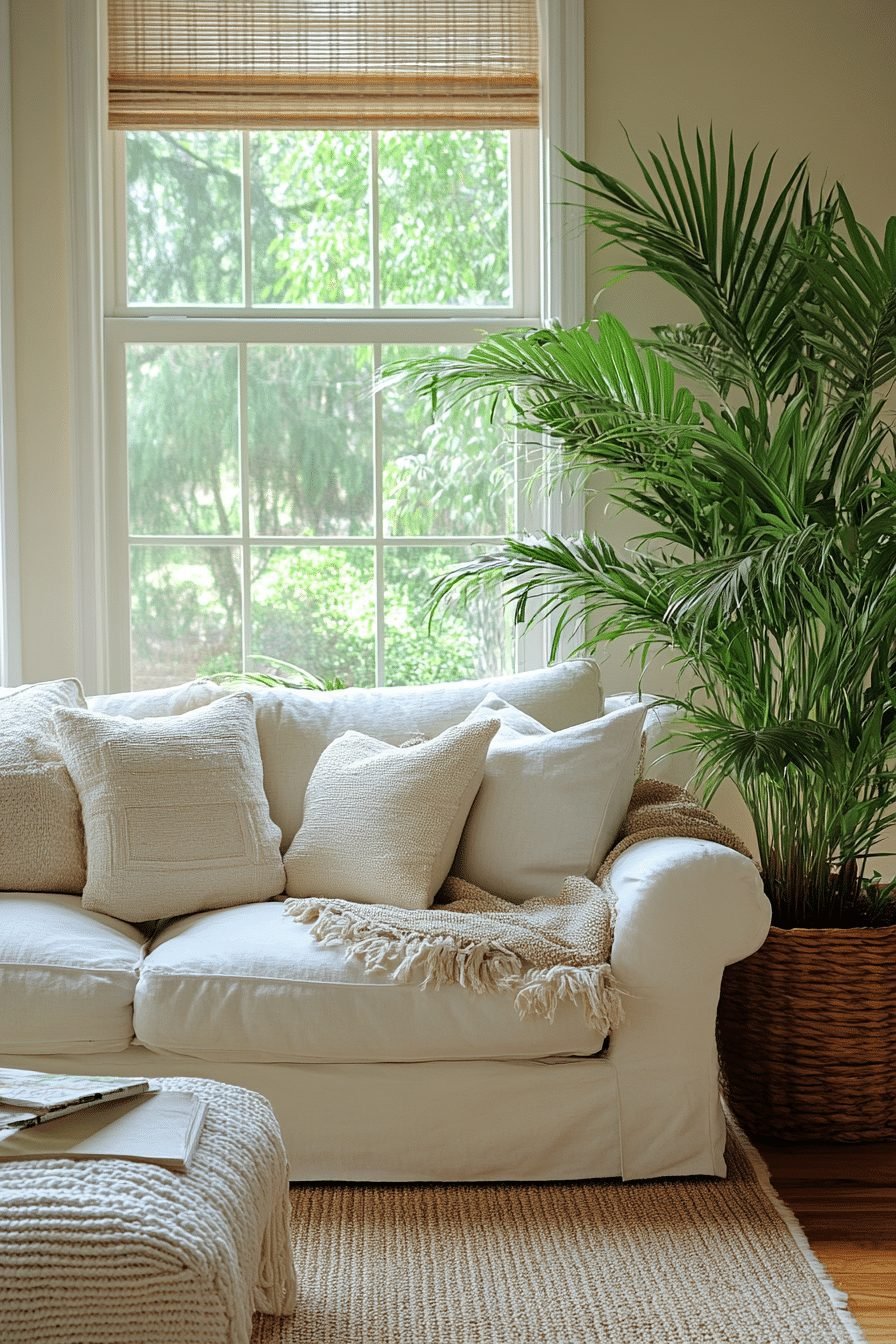 Eco-Friendly Green Living Room