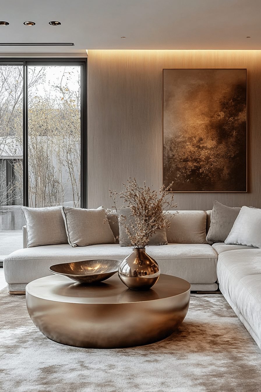 Minimalist contemporary living room
