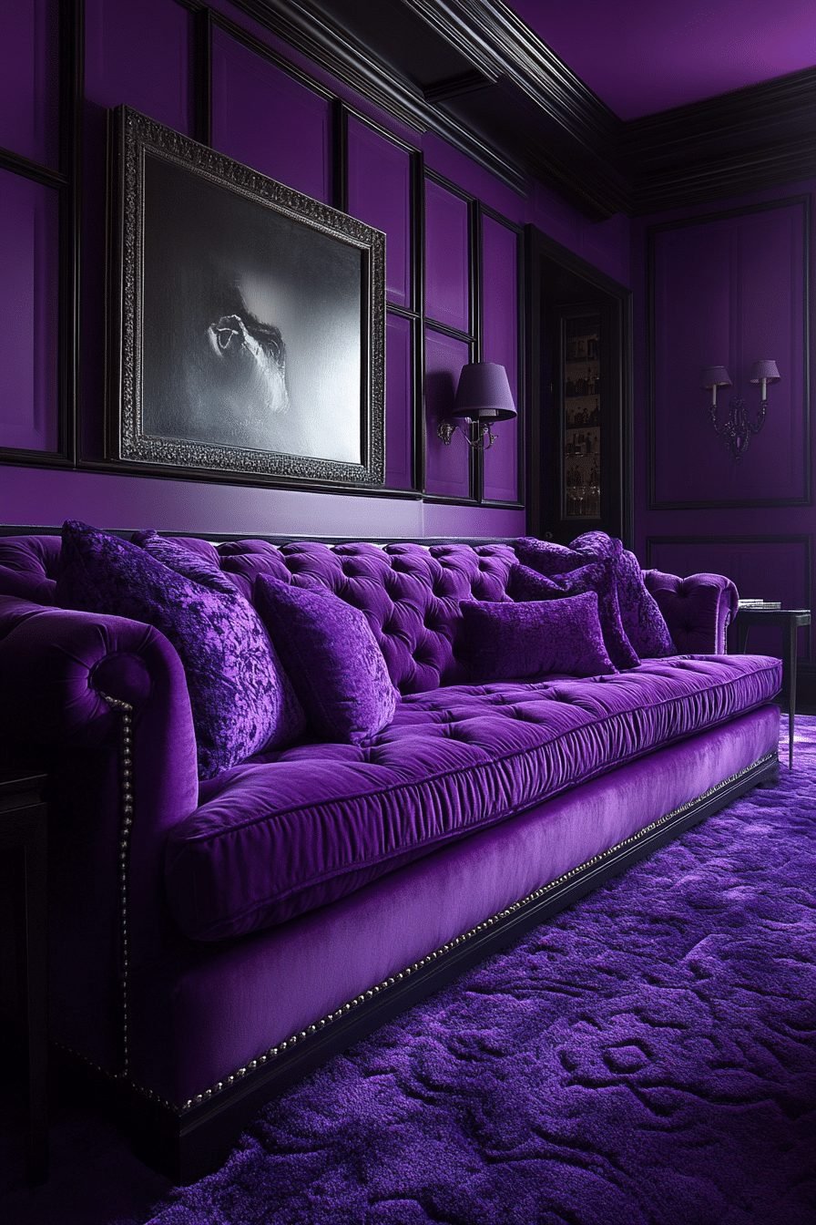  Rich Violet Velvet Room
