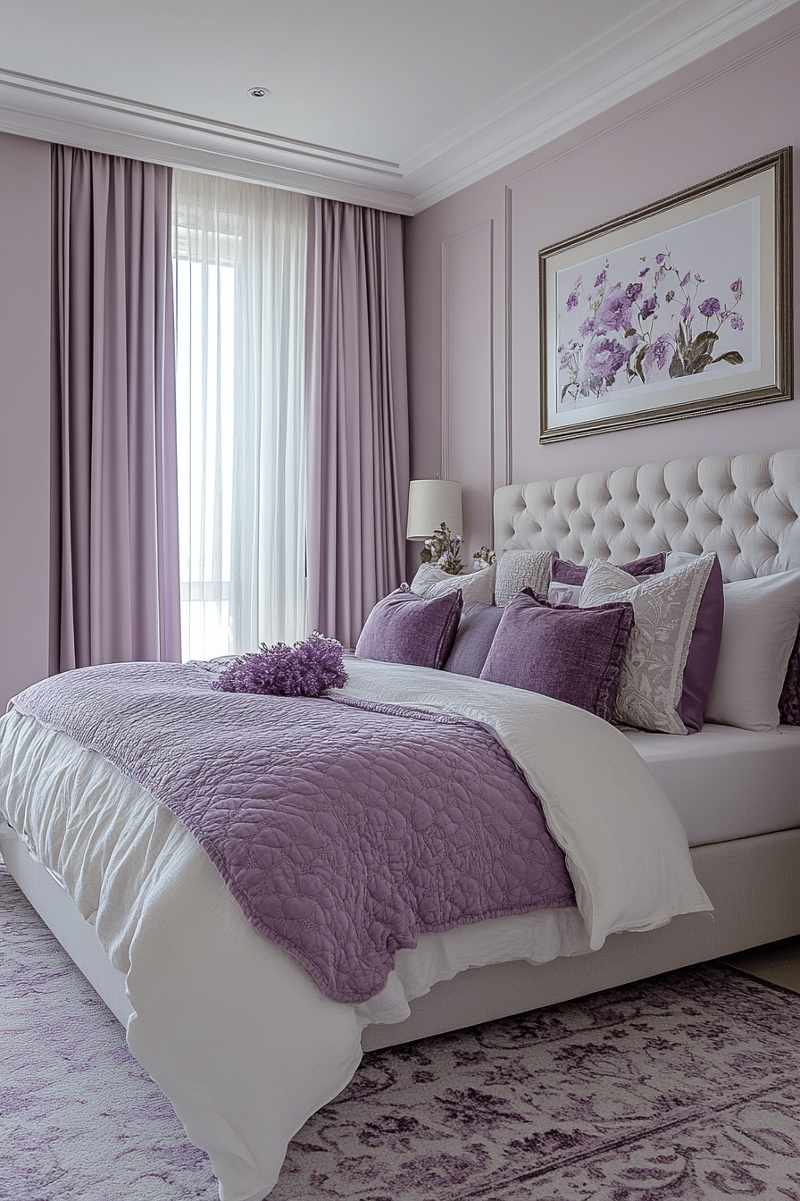 Purple Earthy Bedroom