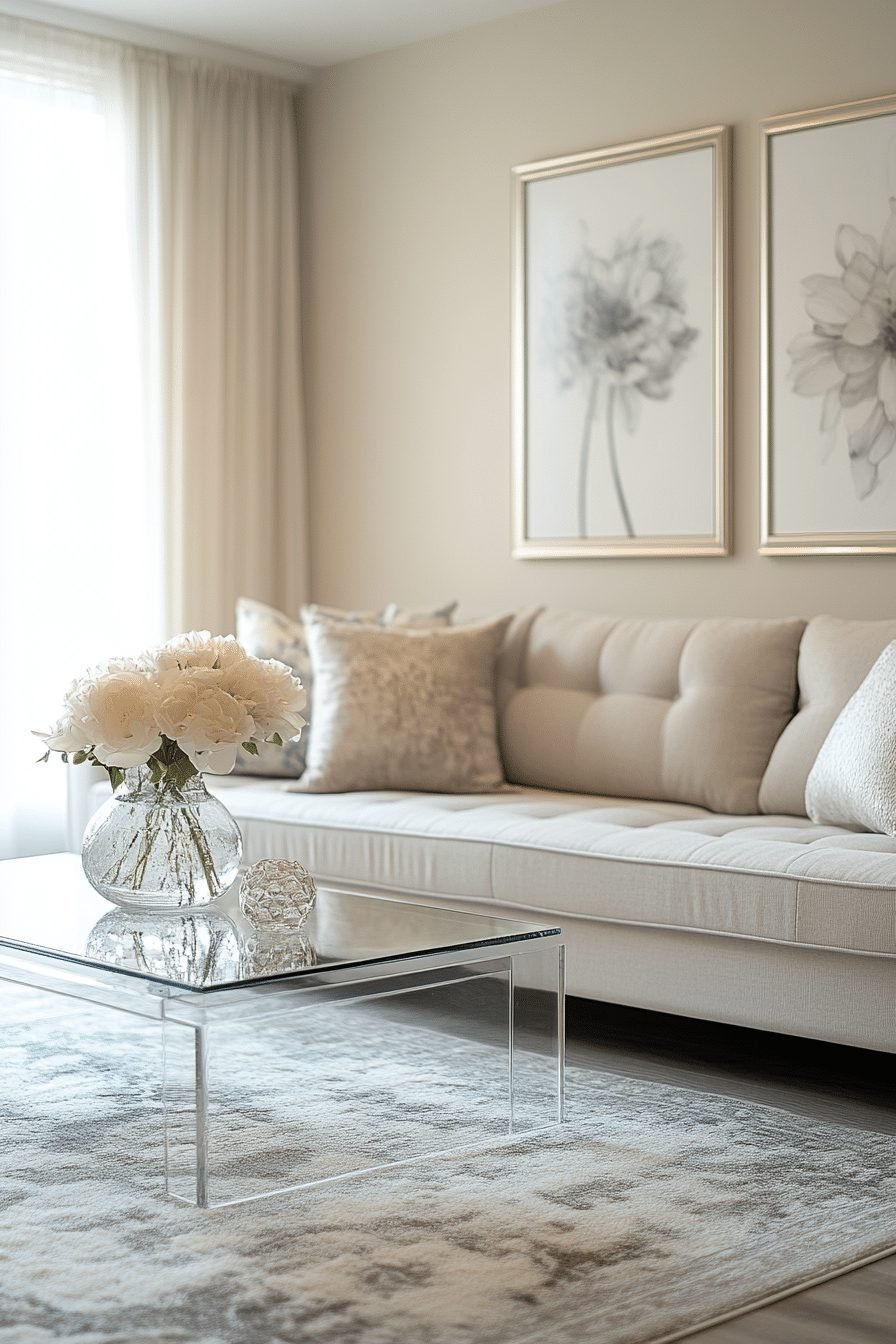 Minimalist contemporary living room
