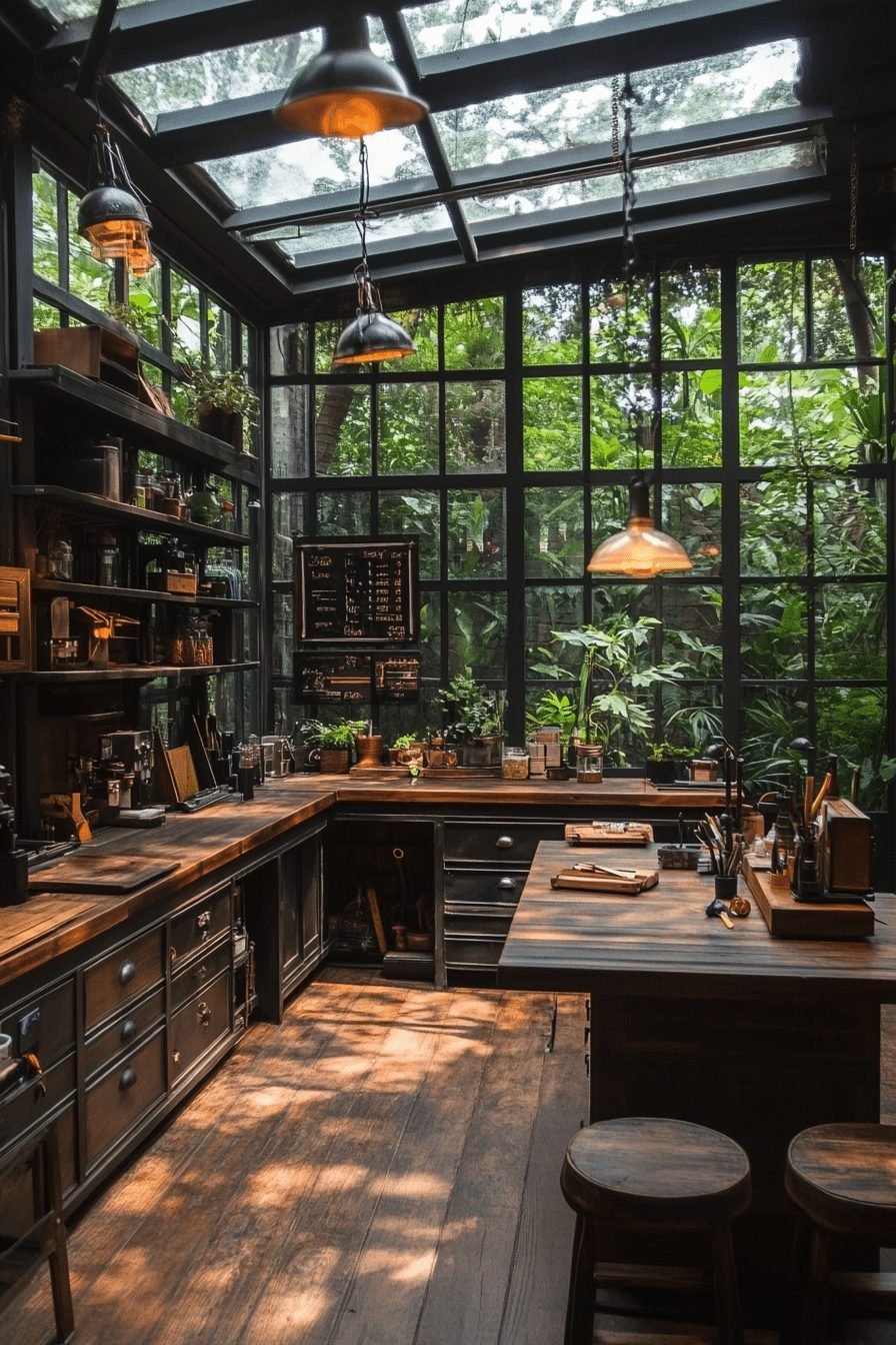 Industrial-Style Garden Workshop