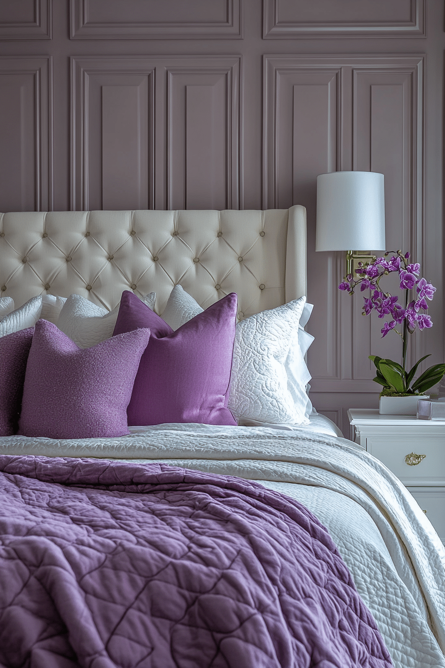 Purple Earthy Bedroom