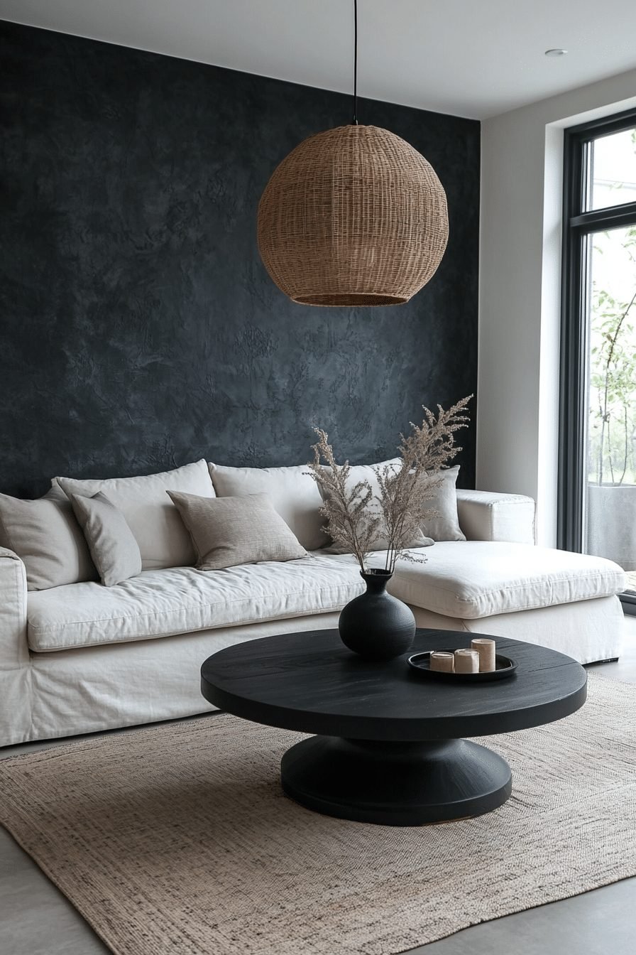 Minimalist contemporary living room