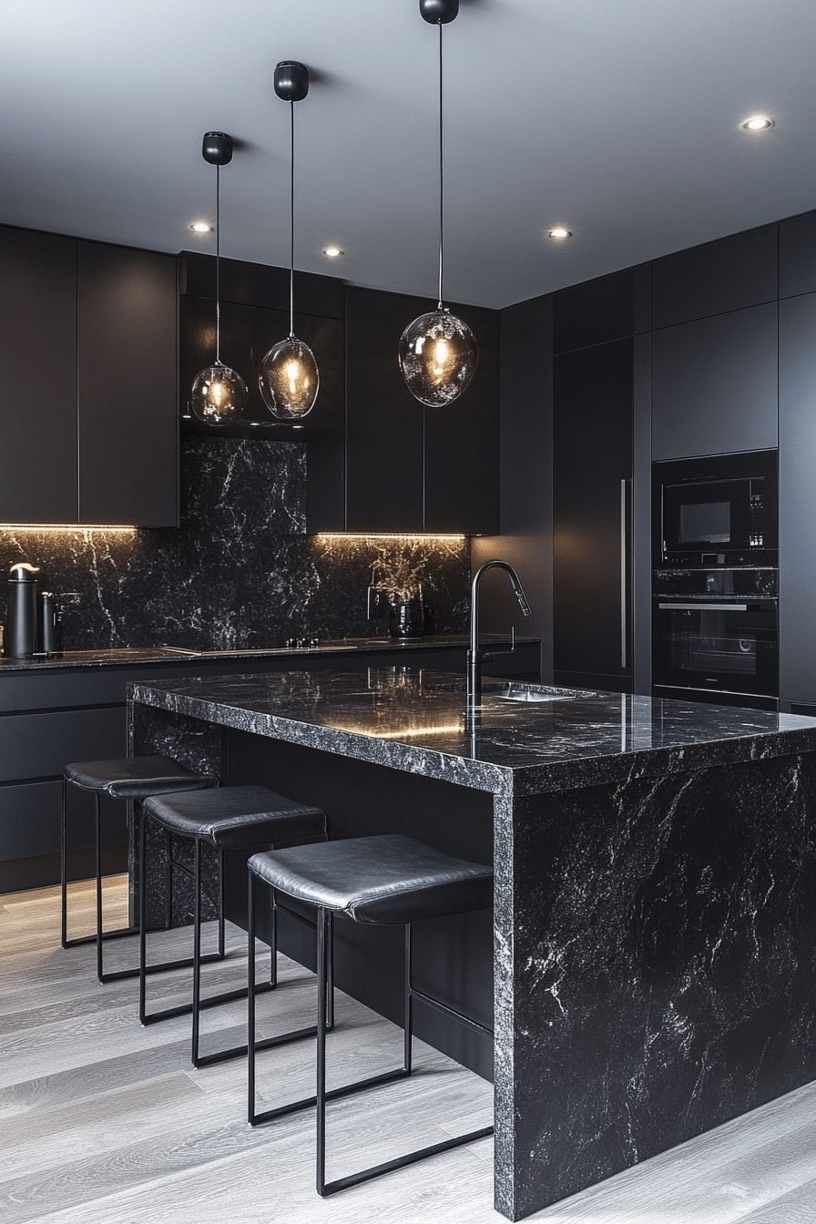 monochromatic kitchen