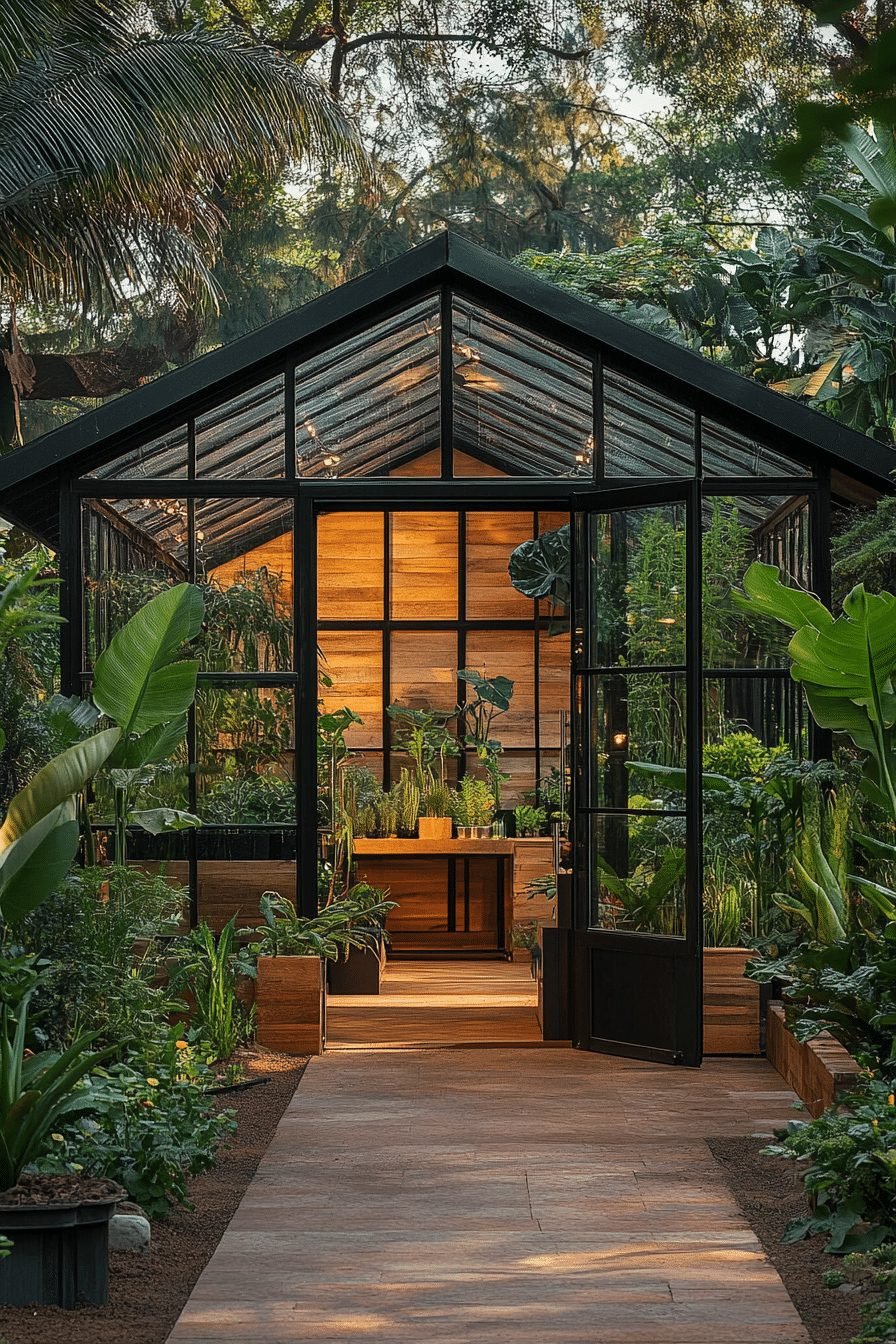 Eco-Friendly Greenhouse Retreat