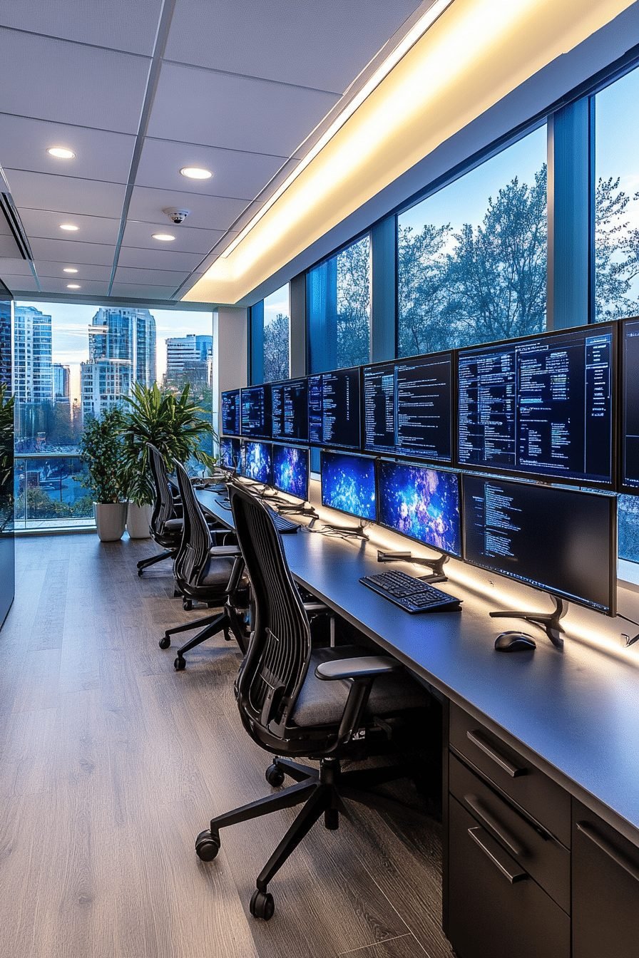 High-Tech Command Center