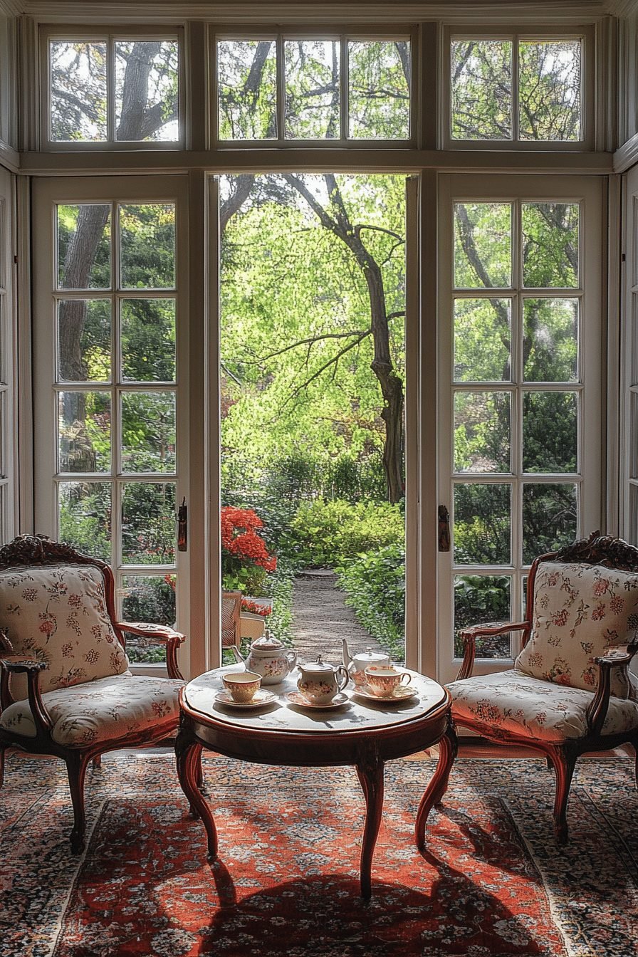 Elegant Garden Tea Room