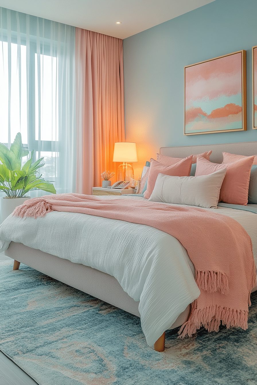 Soft Pastels in Contemporary Kids Room