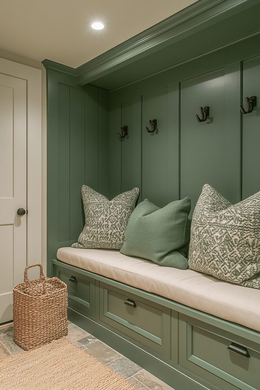  Moss Green Mudroom