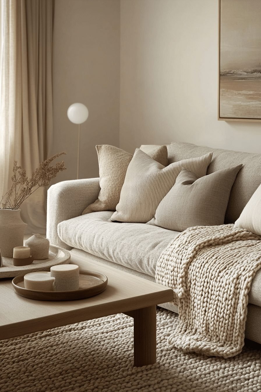 Minimalist contemporary living room