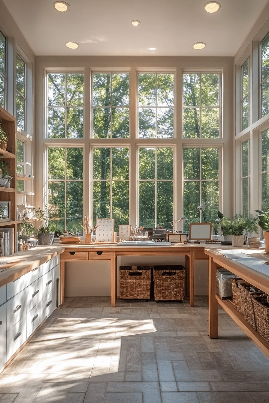 Contemporary Garden Craft Room