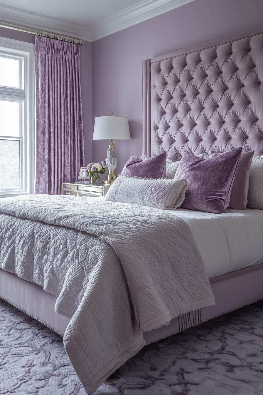 Purple Earthy Bedroom