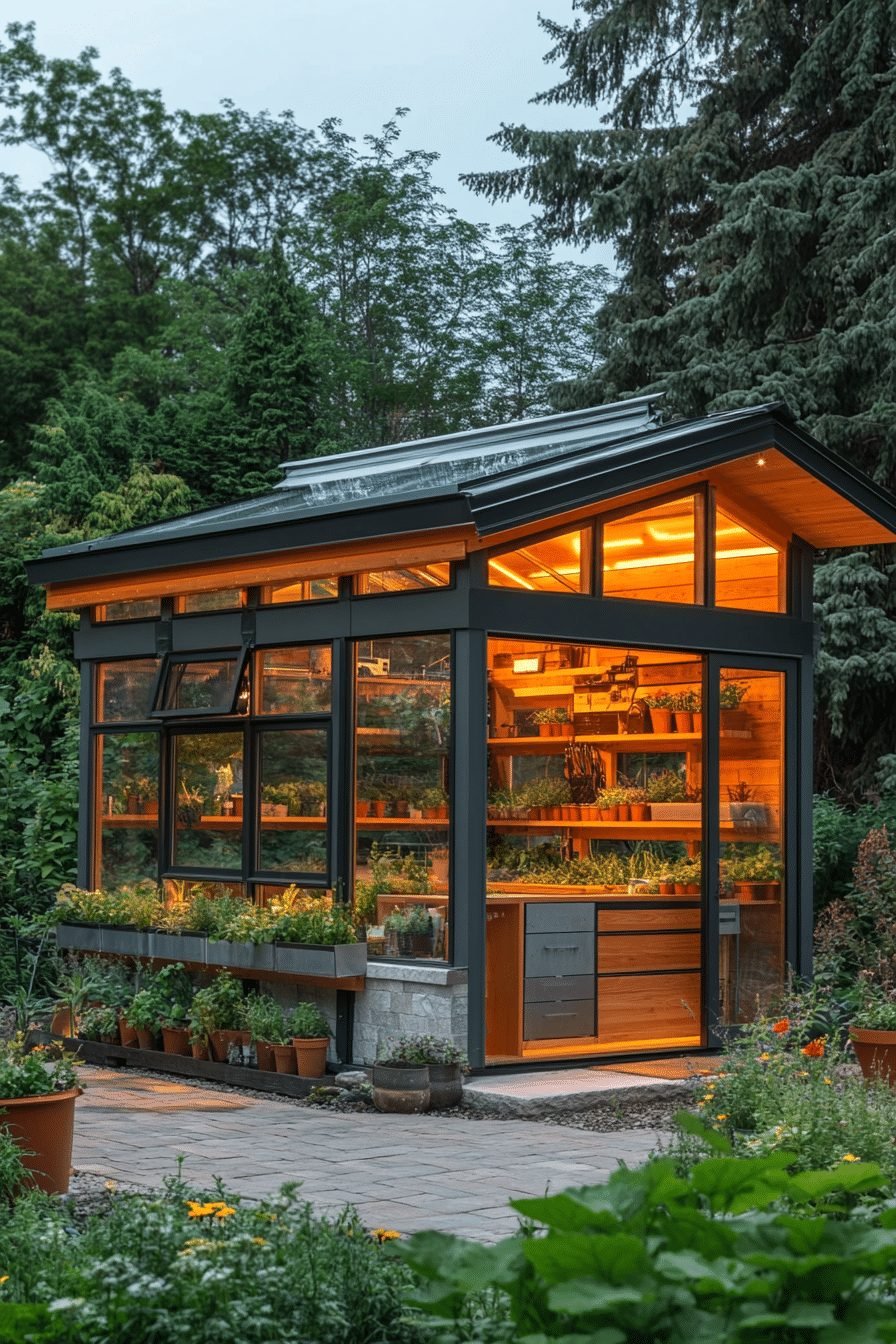 Modern Garden Potting Shed