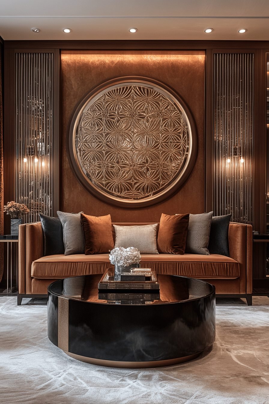 Art Deco Inspired Contemporary Living Room