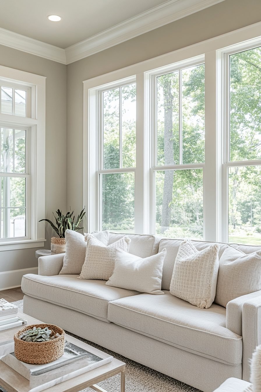 Grey Minimalist Living Room