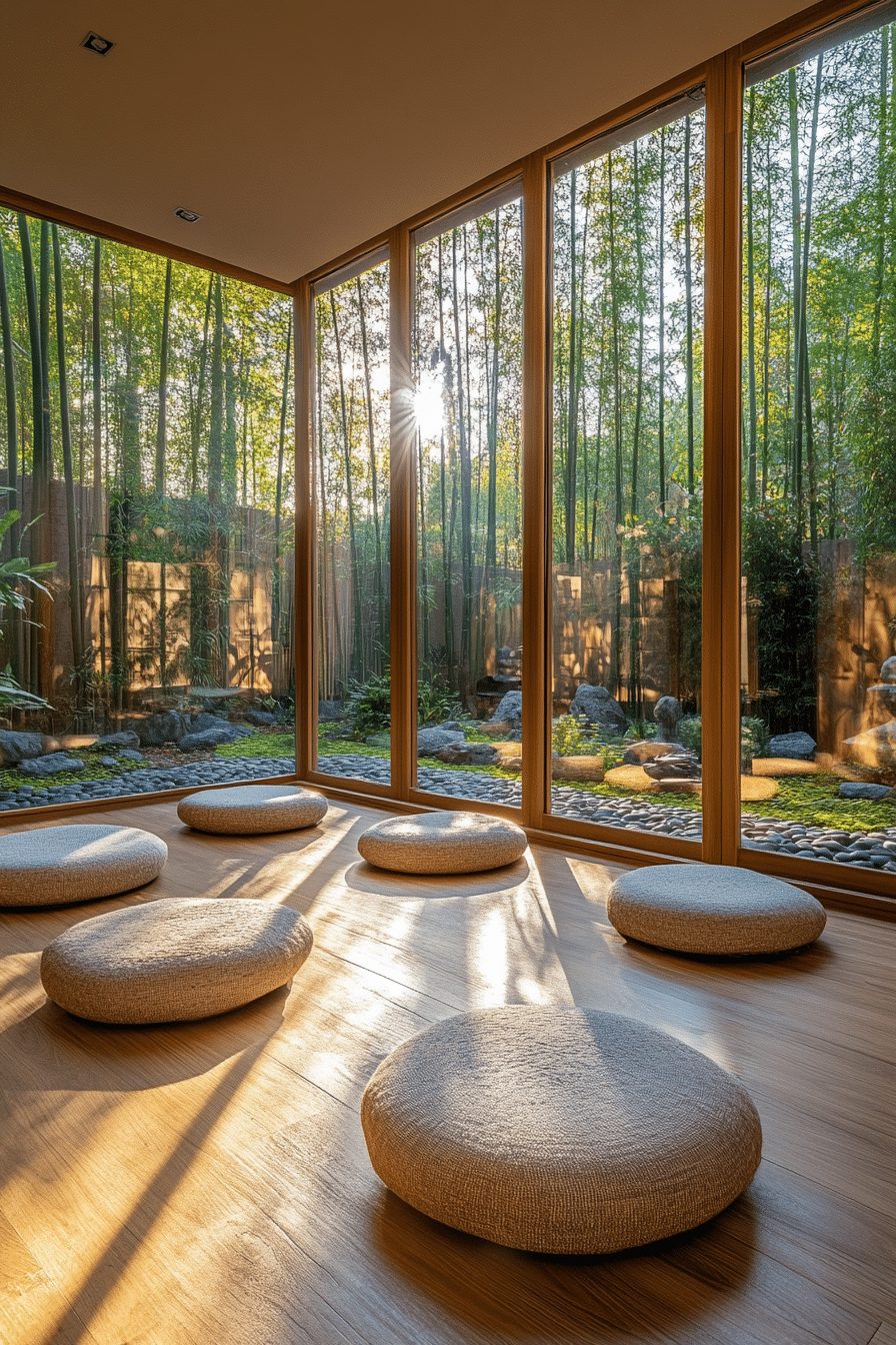 Contemporary Zen Meditation Room