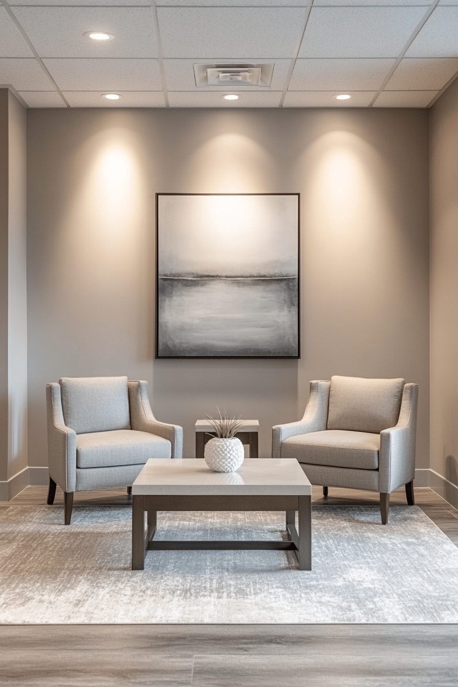 Minimalist contemporary living room