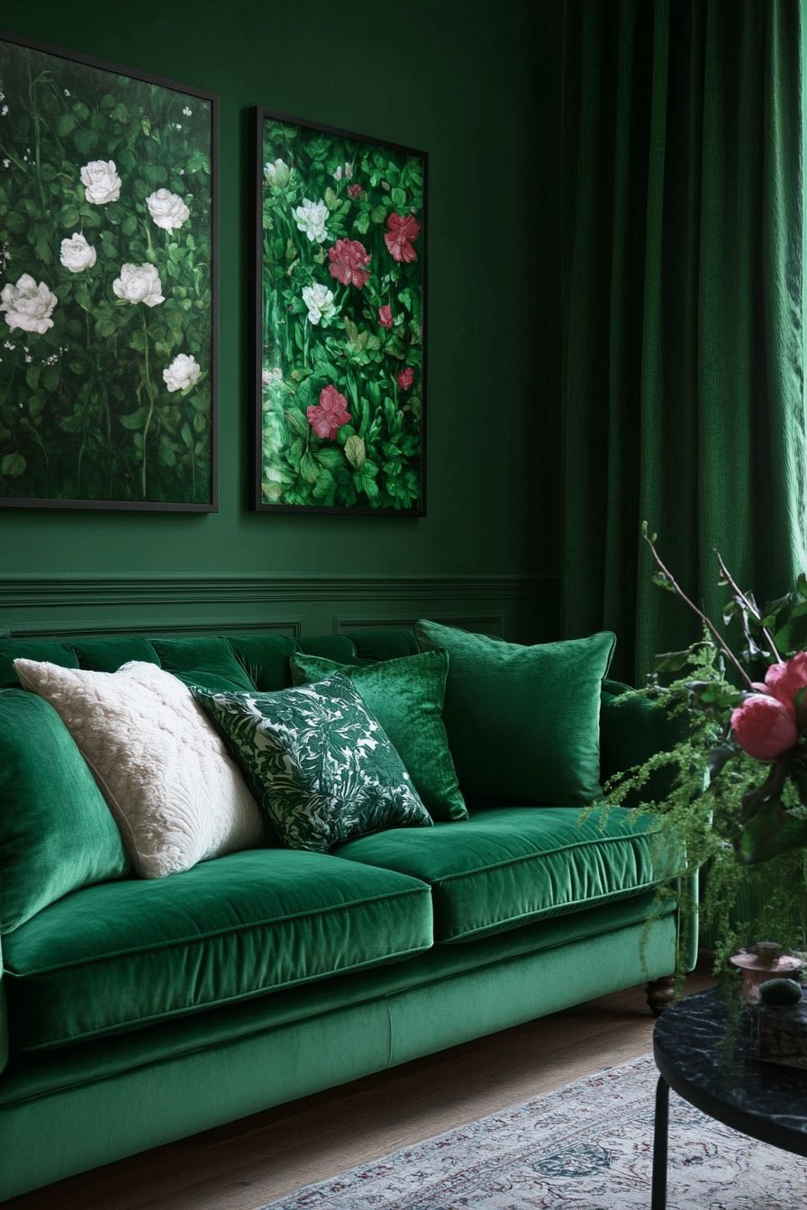  Deep Emerald Gathering Space