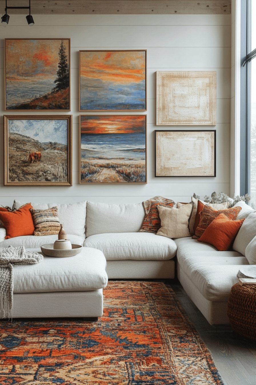 Contemporary Art Lovers' Living Room