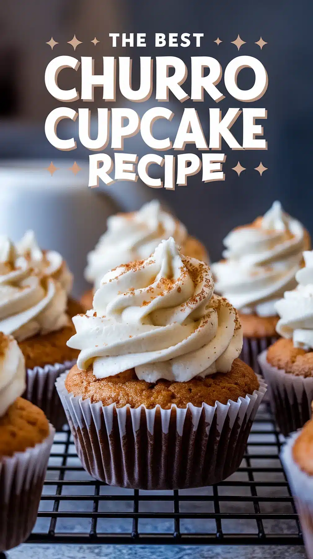 Delicious Cinnamon Sugar Churro Cupcakes