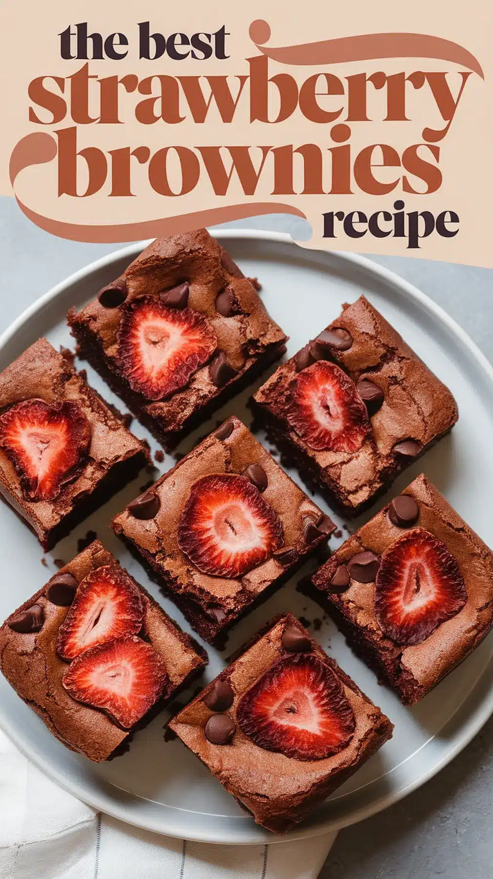 Delicious Strawberry Brownies Recipe