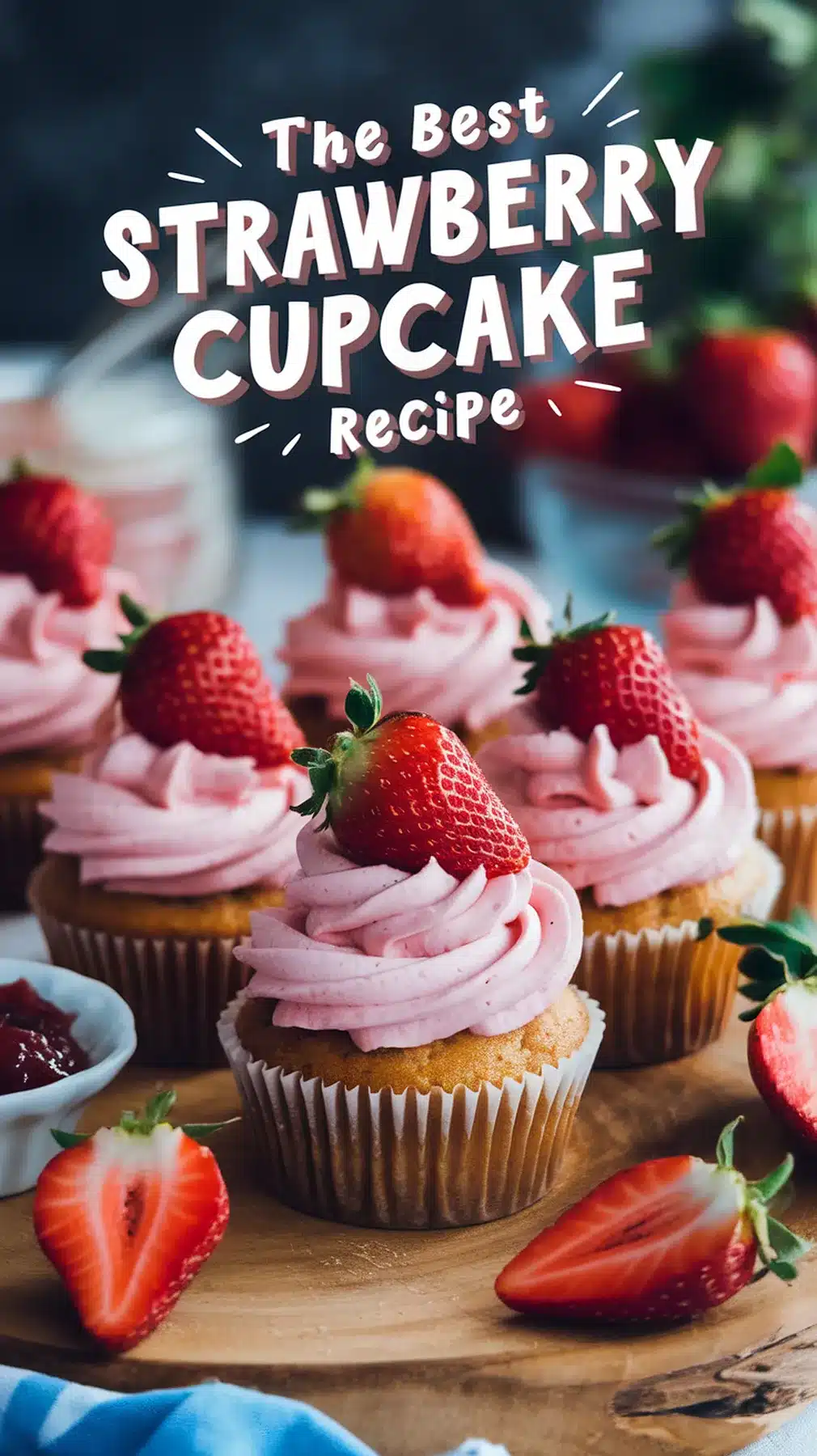 Delicious Strawberry Cupcakes Recipe 1 Delicious Strawberry Cupcakes Recipe