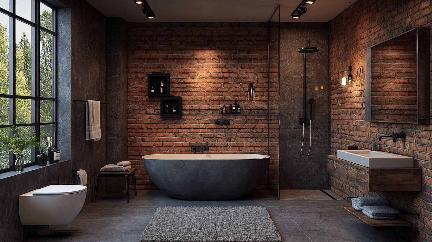29 Industrial Restroom Ideas That Combine Modern And Rustic Elements ...