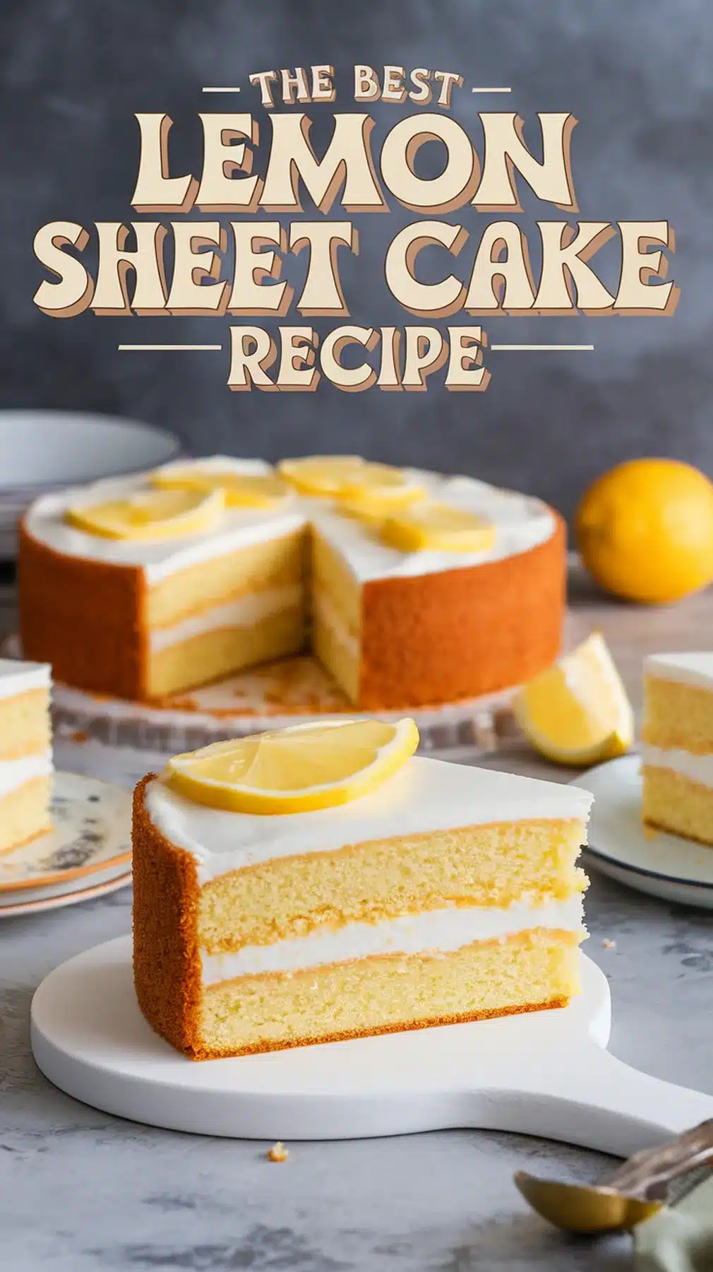 Refreshing Lemon Sheet Cake Recipe