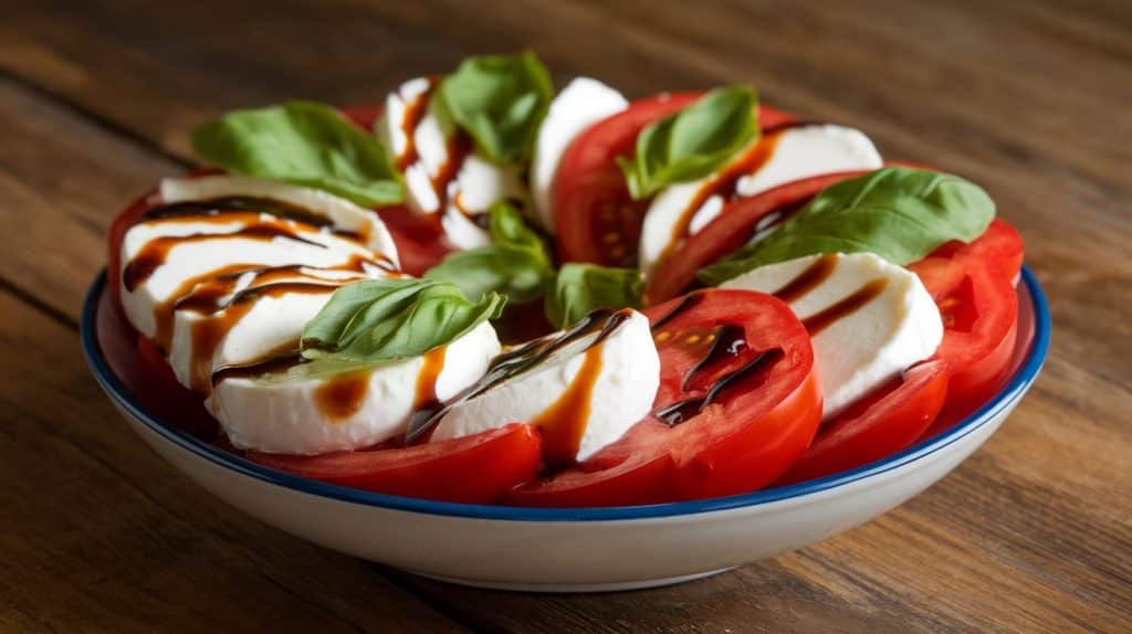 10-Minute Tomato Basil Caprese Salad