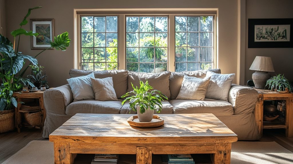 monochromatic living room