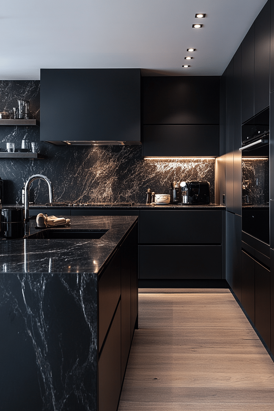 moody kitchen
