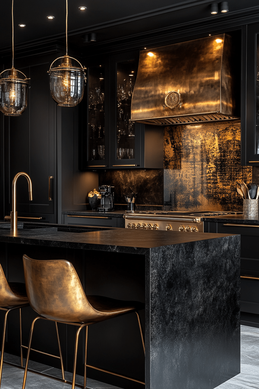 moody kitchen
