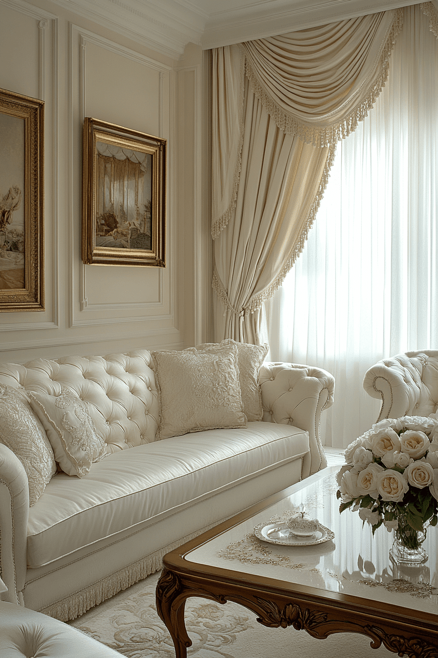 neoclassical interior living rooms