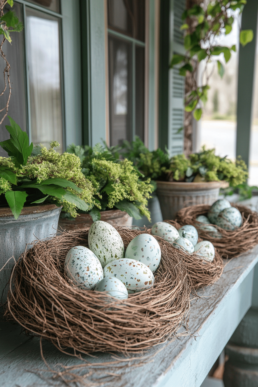 easter porch decor