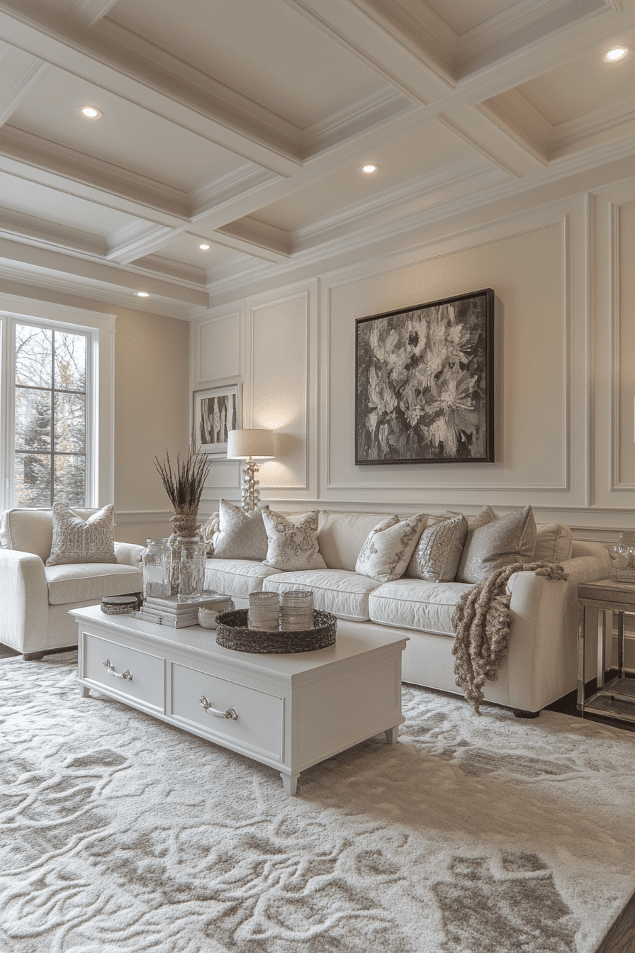 moody neutral living room