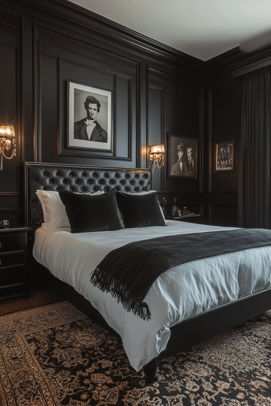 moody vintage bedroom