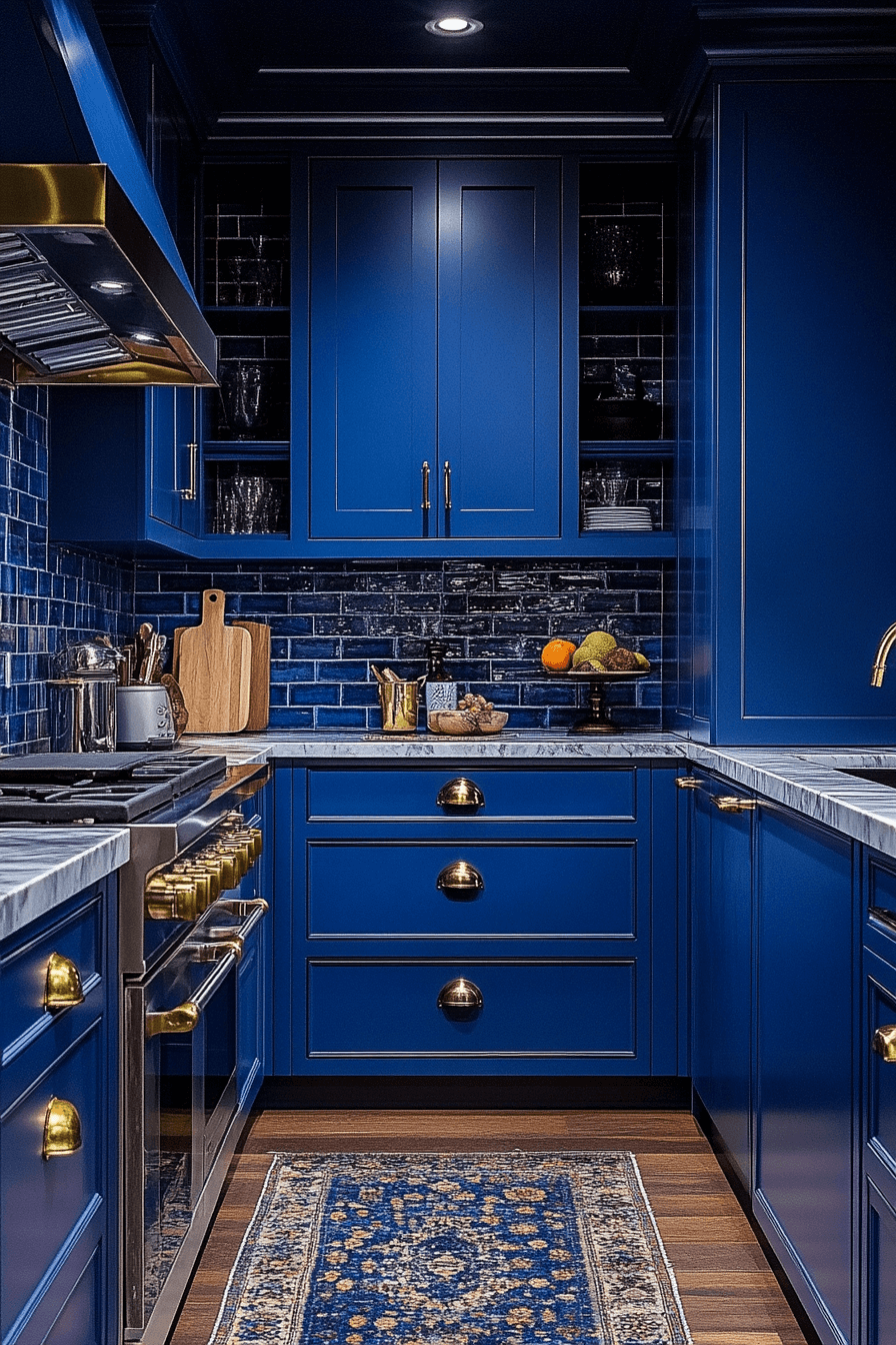small moody kitchen
