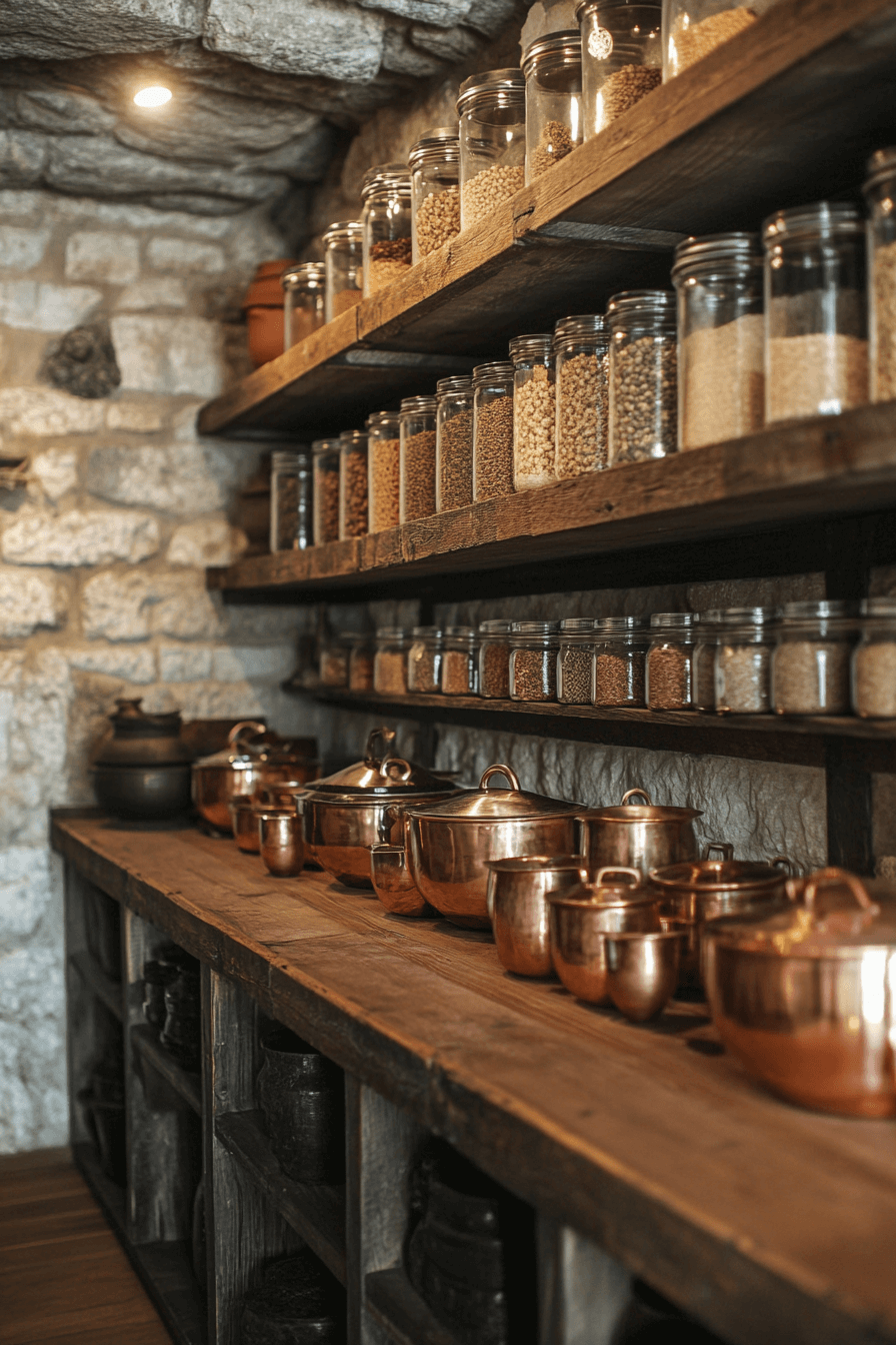 dark academia kitchen