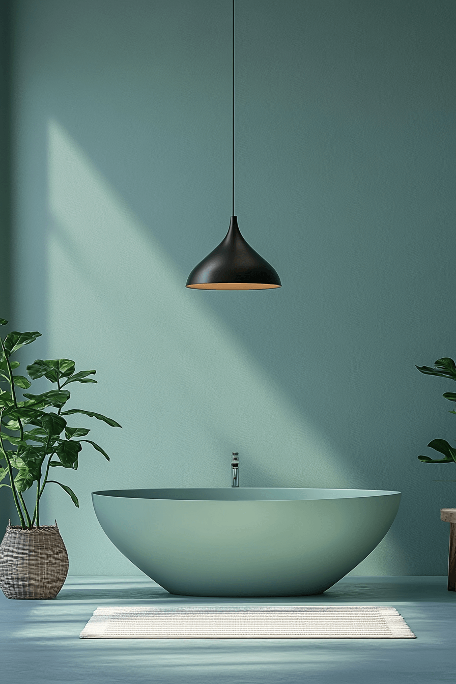 tropical bathroom