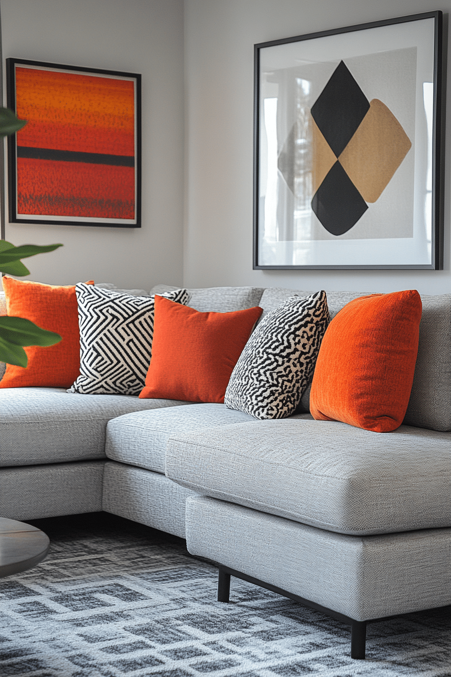 Grey couch aesthetic