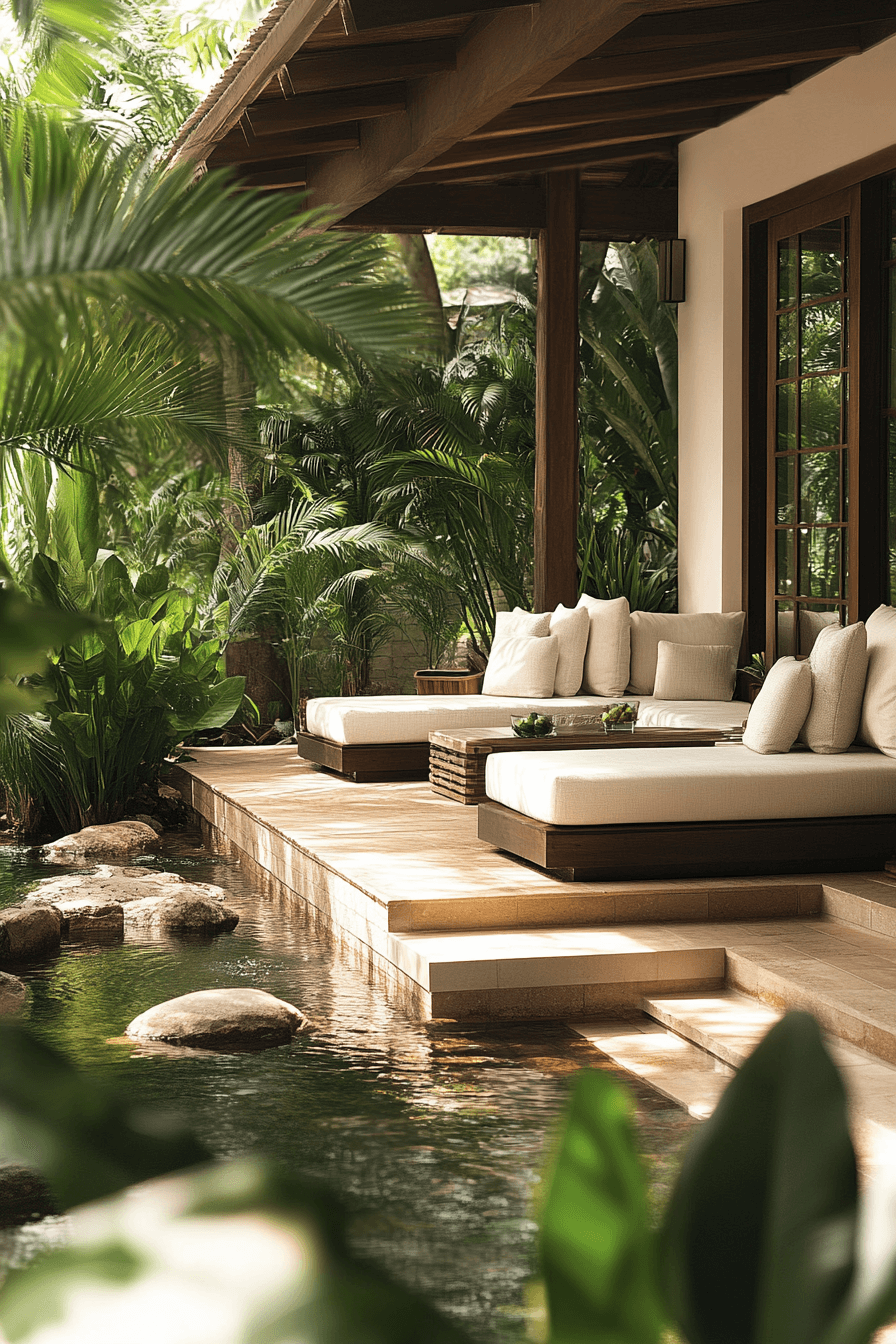 tropical interior design living rooms