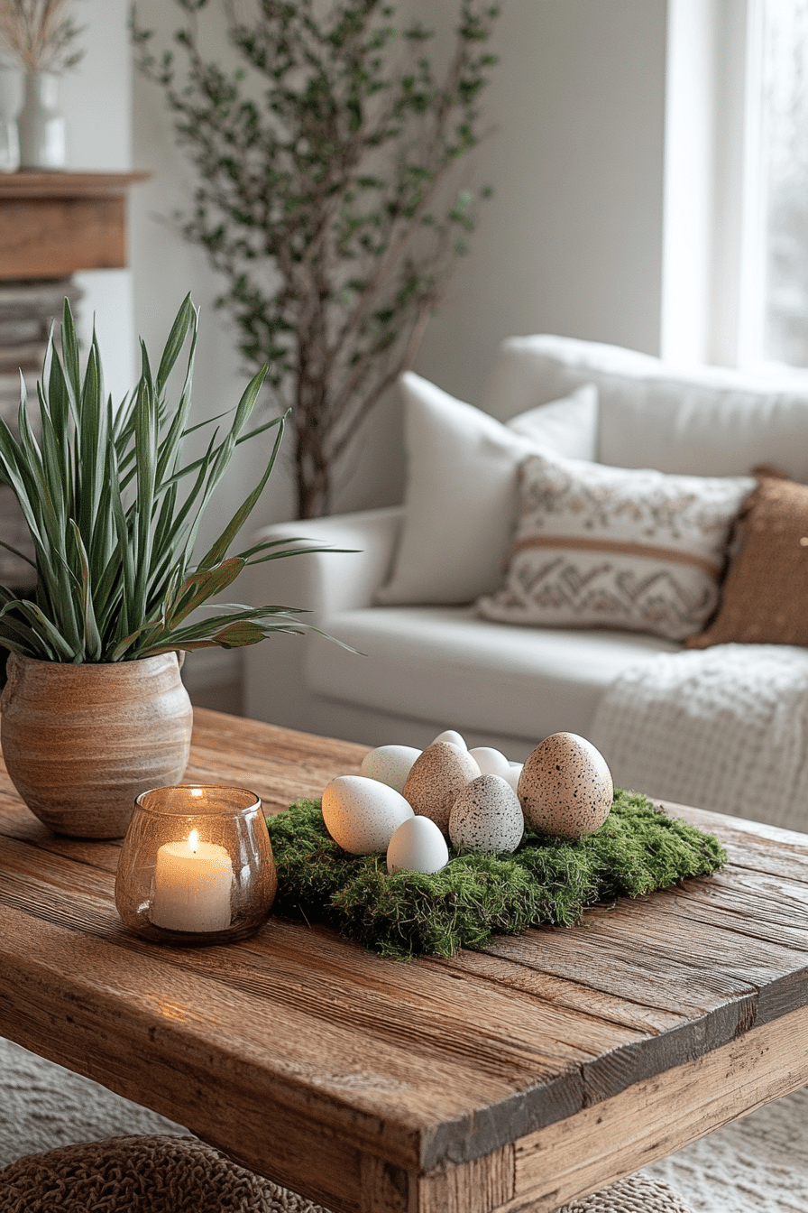 easter living room decor