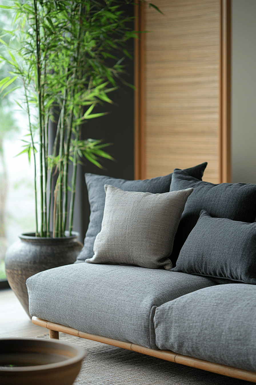 Grey couch aesthetic