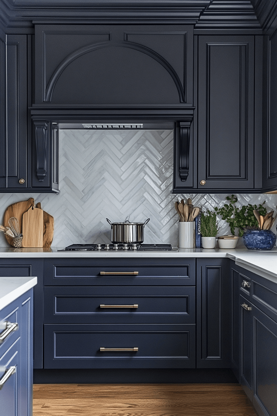 small moody kitchen