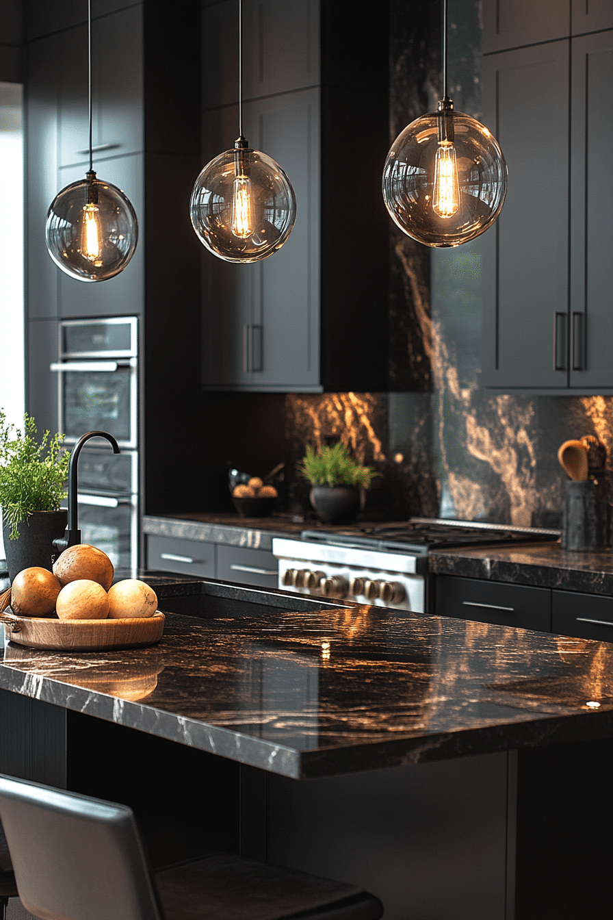 moody kitchen