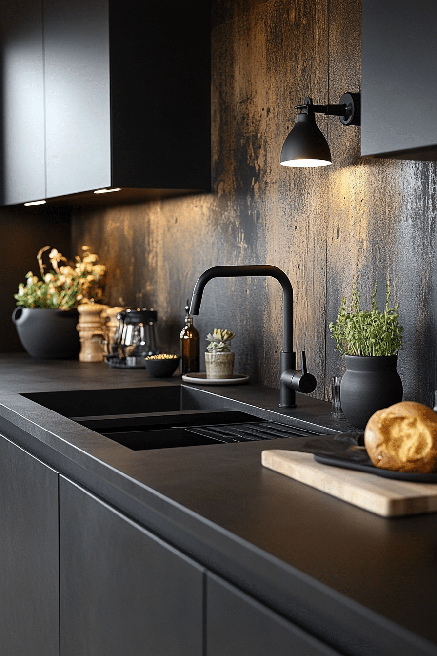 moody kitchen
