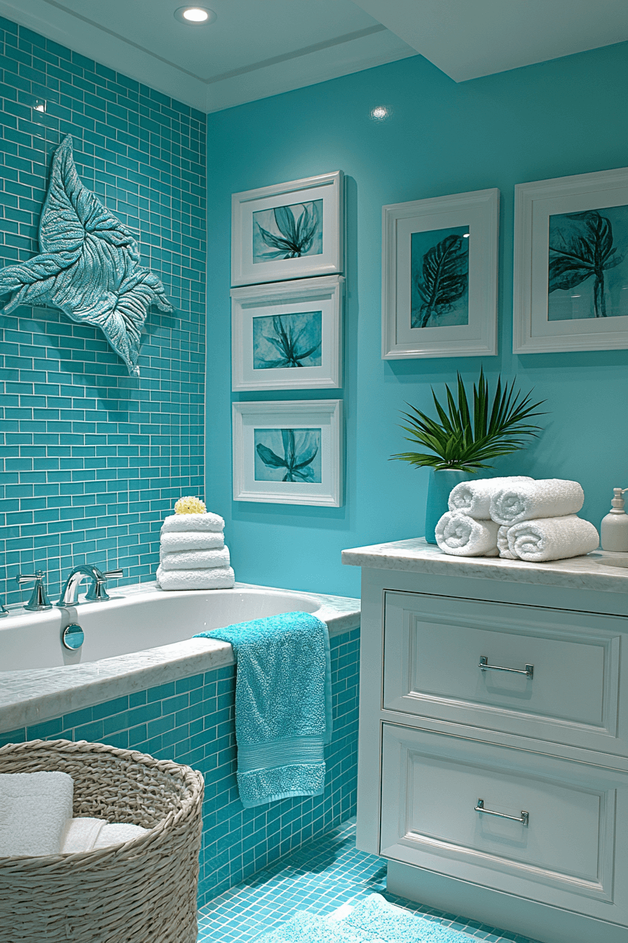 tropical bathroom