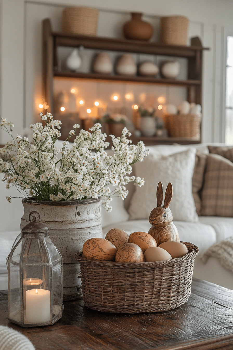 easter living room decor